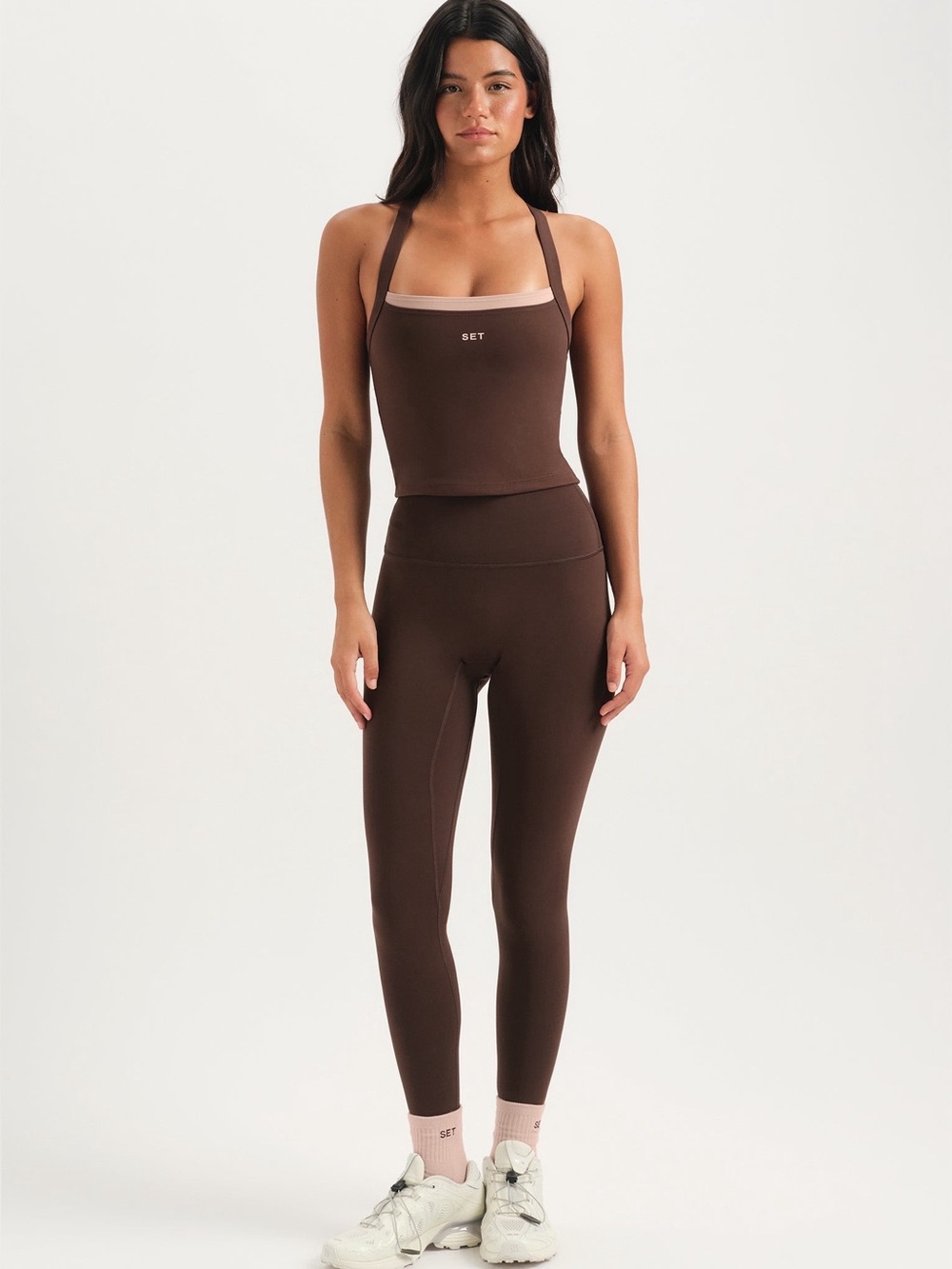 SET Active Luxform High-Rise Leggings Dark Brown – Size Small